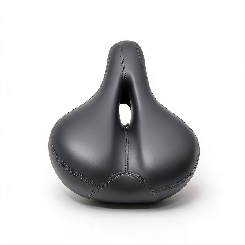 E-Bike Saddle Comfortable Bicycle Seat High Elastic Leather Black For HITWAY BK5 Electric Bike