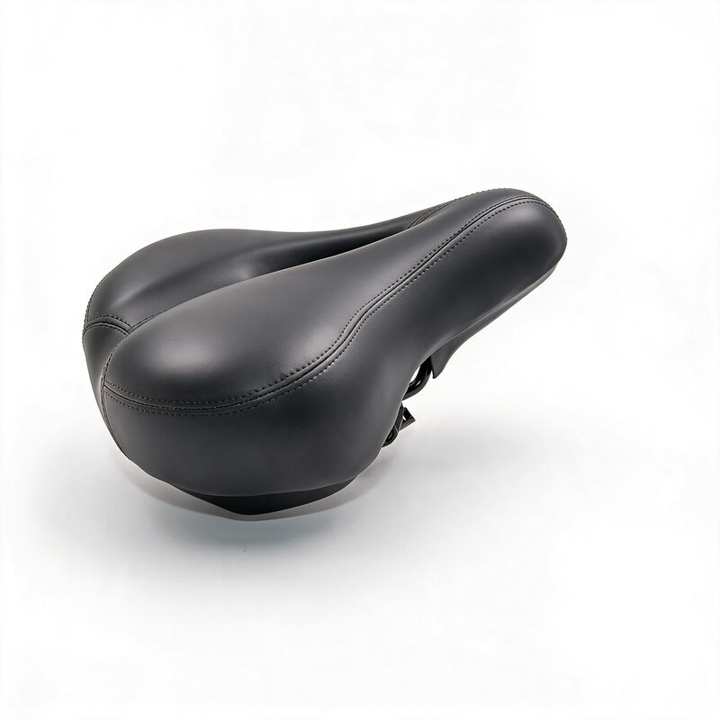 E-Bike Saddle Comfortable Bicycle Seat High Elastic Leather Black For HITWAY BK5 Electric Bike