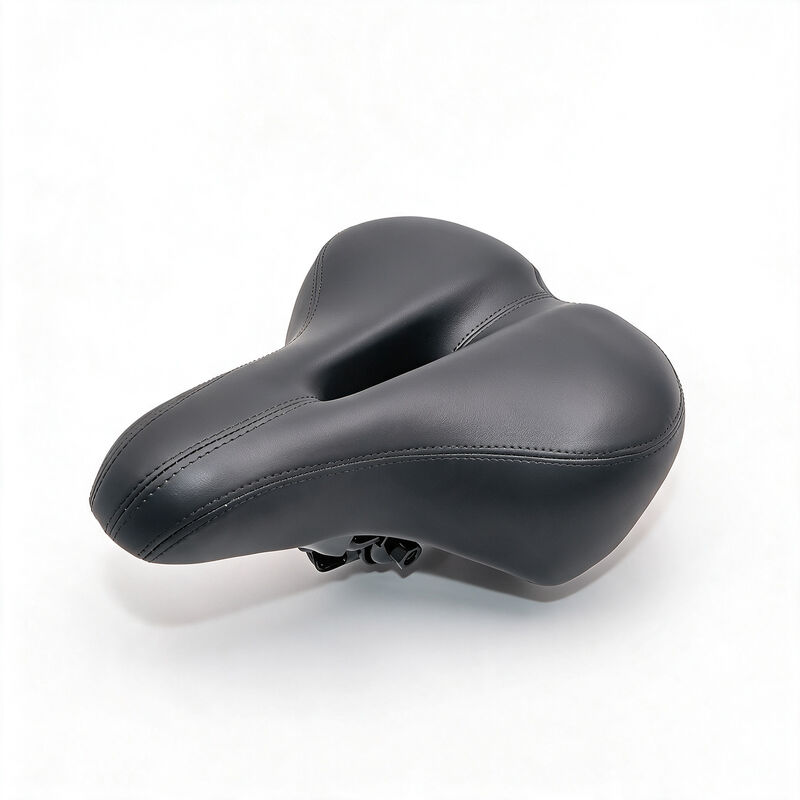 E-Bike Saddle Comfortable Bicycle Seat High Elastic Leather Black For HITWAY BK5 Electric Bike